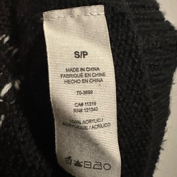 Garage Crewneck Love Long Sleeve Sweater Black White Women Small Valentines Day - Picture 6 of 6